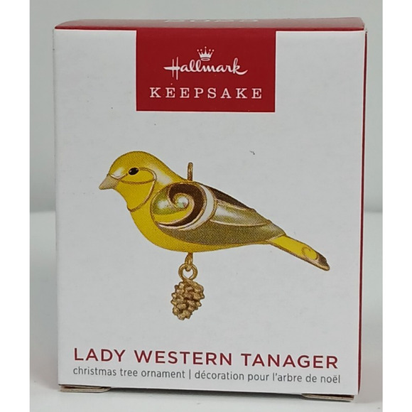 Hallmark 2023 LADY WESTERN TANAGER Miniature Ornament - Picture 1 of 5